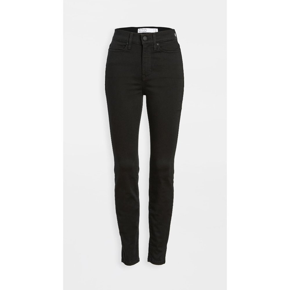AYR High-Rise Skinny Jeans in Black